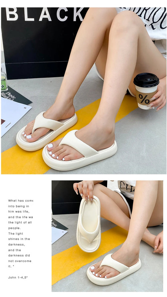 Premium Soft EVA Flip-Flops | Thick Sole Non-Slip Beach Slides