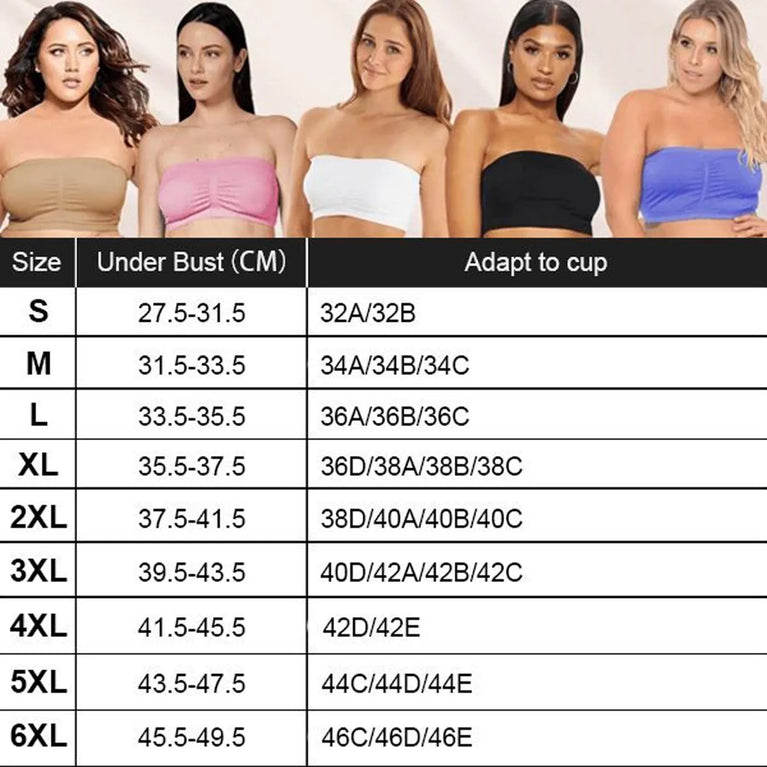 Invisible Stretch Strapless Bra | Anti-Slip Summer Bralette
