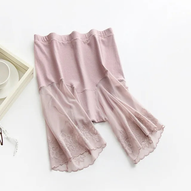 Plus Size Lace Safety Shorts | Anti-Chafing Under-Skirt Pants