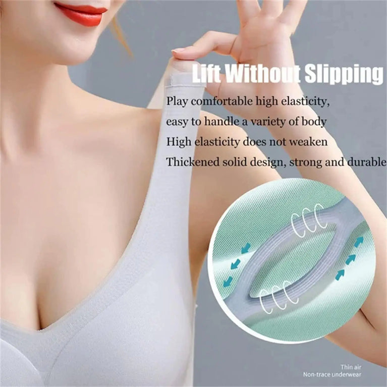 Ultra-Thin Ice Silk Seamless Bra | Cooling Plus-Size Support