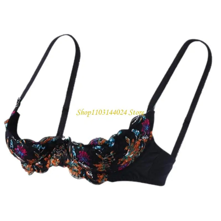 Deep V Plunge Low-Cut Bra – Sexy Cotton Push-Up Lingerie