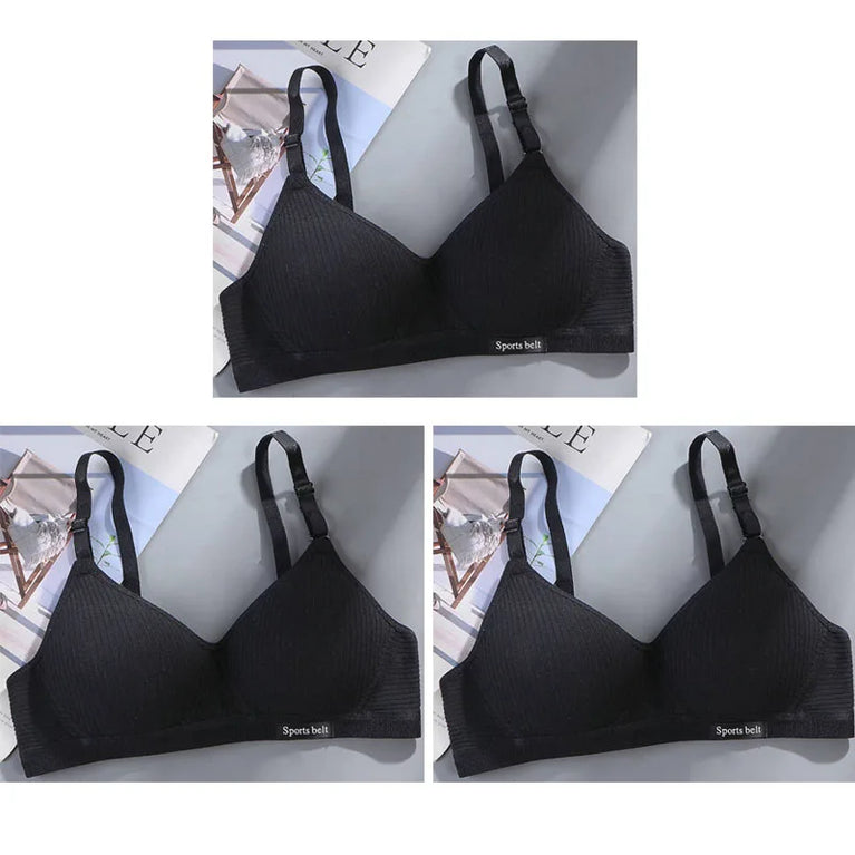 Seamless V-Shaped Bra | 3PCS Wireless Comfort
