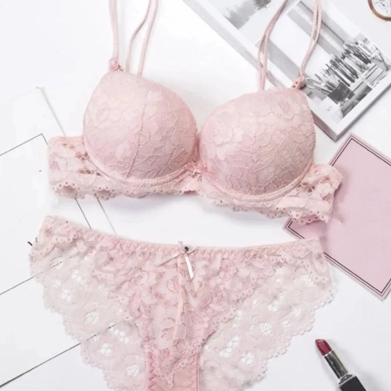 Seamless Wire-Free Bra & Brief Set – Everyday Comfort Lingerie