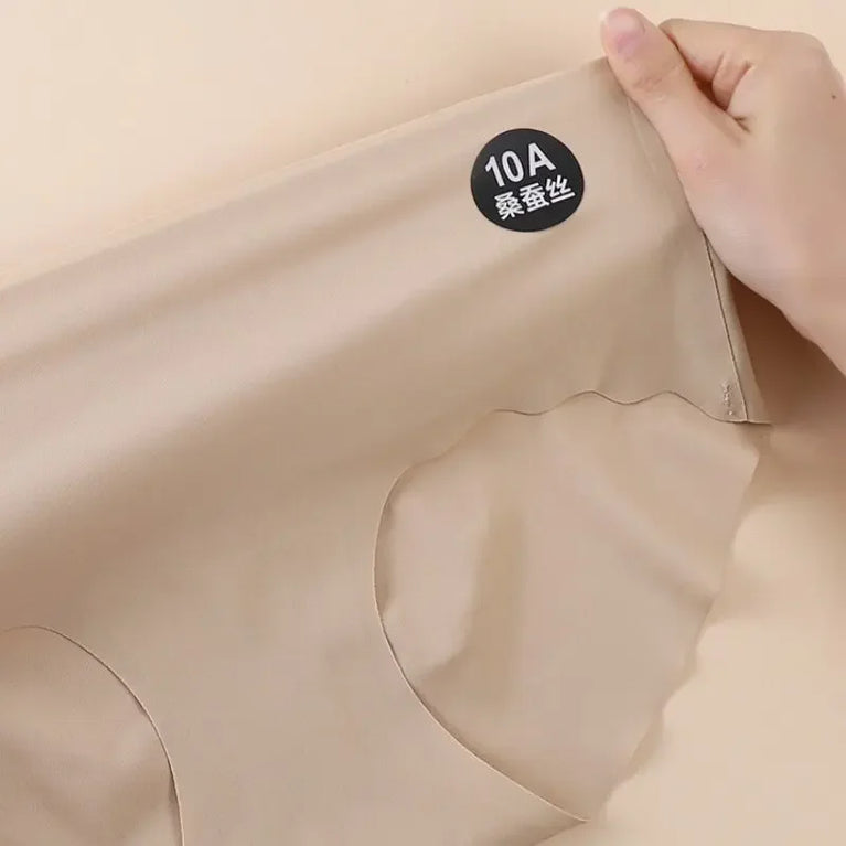 Seamless Ice Silk Briefs | 10A Mulberry Silk Gusset  Specifications