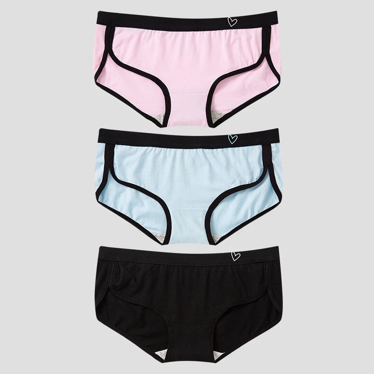 3pc Cotton Sport Briefs | Breathable Low-Rise Set