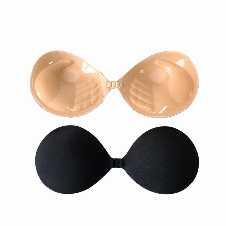 Invisible Silicone Adhesive Bra | Strapless Push-Up Stick-On