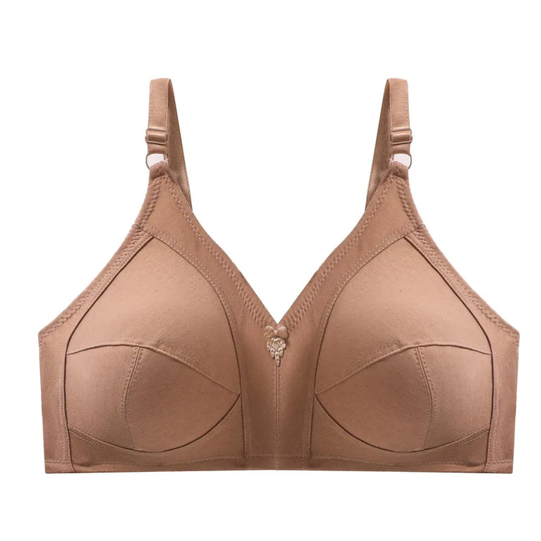 Bamboo Fiber Wireless Bra – Full Coverage Lace Comfort