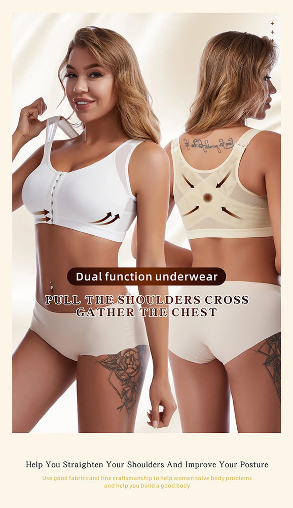 Front-Closure Compression Bra | Wireless Post-Op Fit