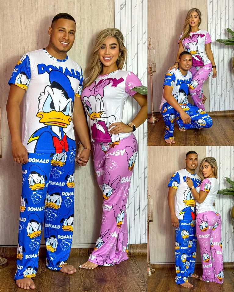 Donald & Daisy Duck Pajama Set | Quick-Dry Wide-Leg Lounge Set