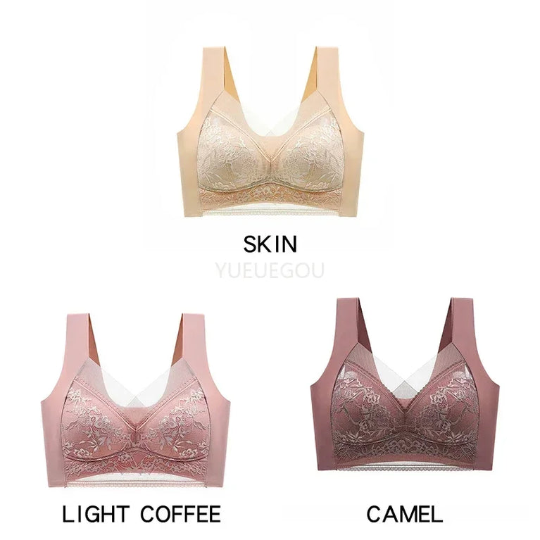 3PCS Plus Size Push-Up Bralette | 5cm Natural Lift Comfort