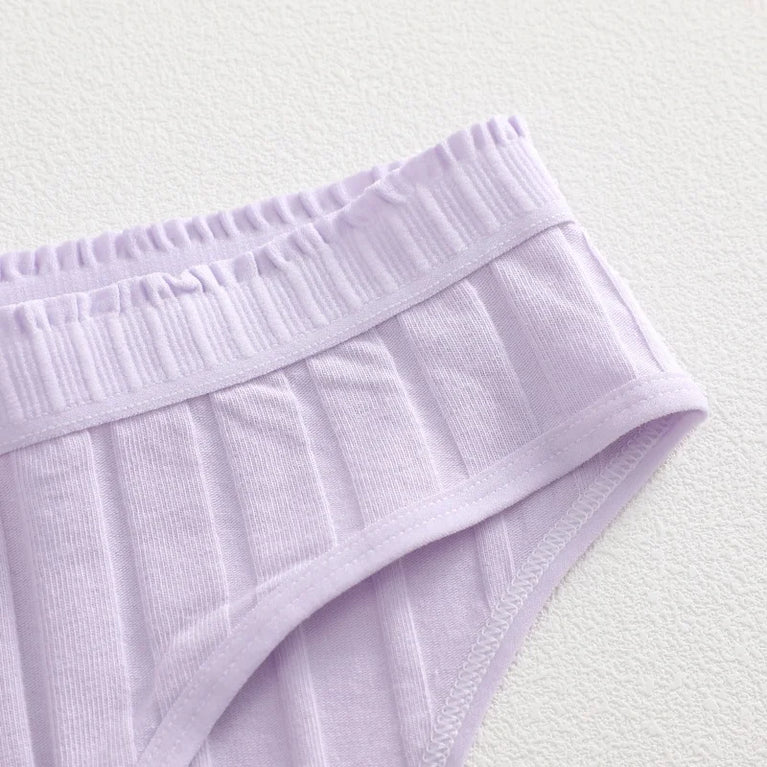 7pc Cotton Briefs | Seamless Mid-Rise Stripe Set