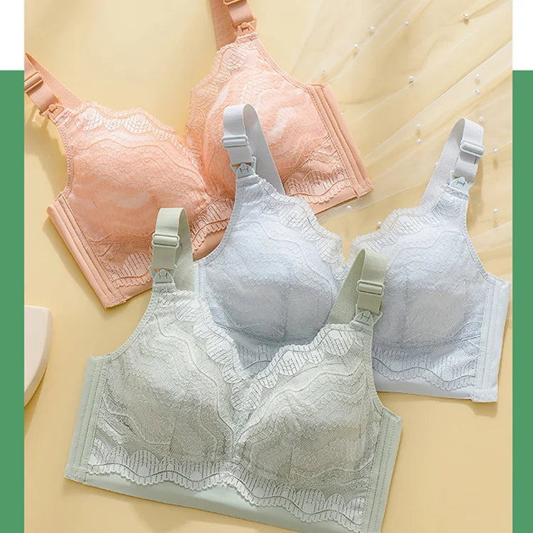 Lace Nursing Bra | Soft Cotton Maternity Comfort