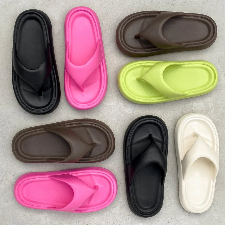 Premium Soft EVA Flip-Flops | Thick Sole Non-Slip Beach Slides