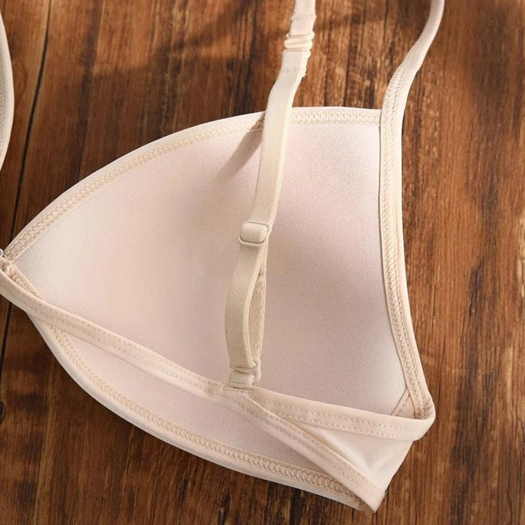Front-Closure Triangle Bra | Seamless Summer Plunge