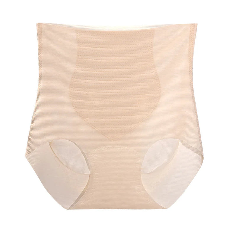 High-Waist Seamless Ice Silk Panties | Tummy Control Shaper