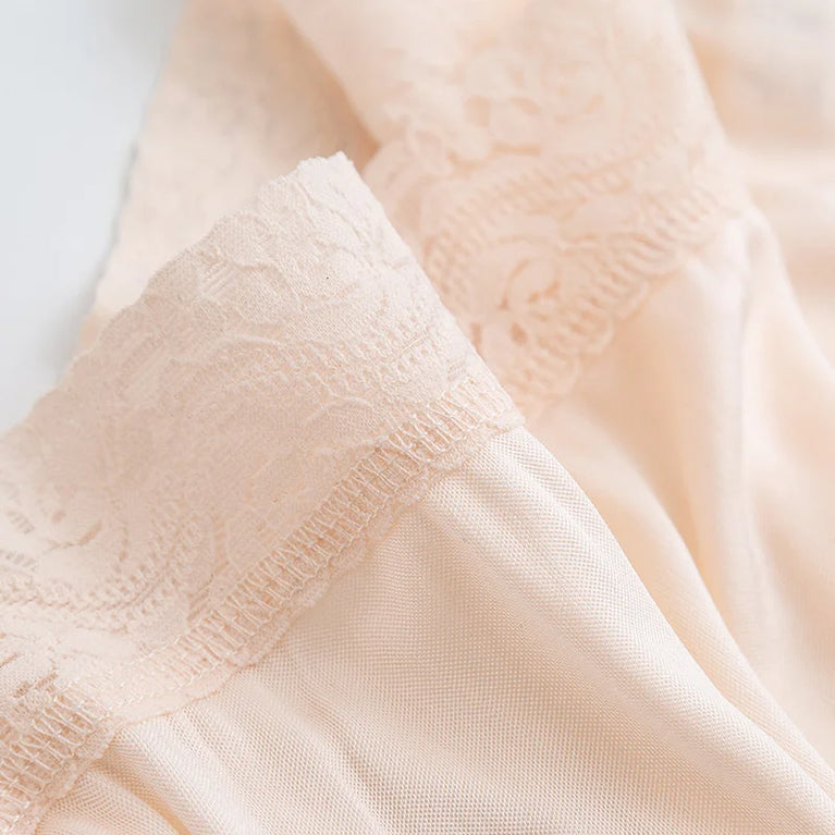 Silk-Blend Half Slip | Seamless Anti-Penetration Underskirt