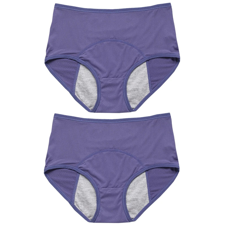 Physiological Briefs (2-Pack) – Mid-Rise Leak-Proof Menstrual Panties