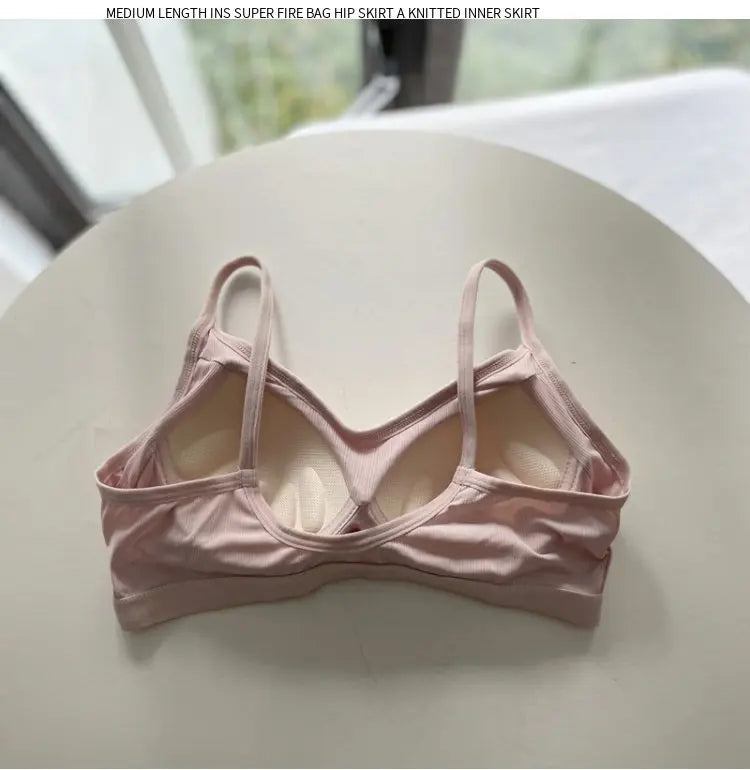 Ice Silk Lace Sports Bra | Wireless Seamless Summer Vest