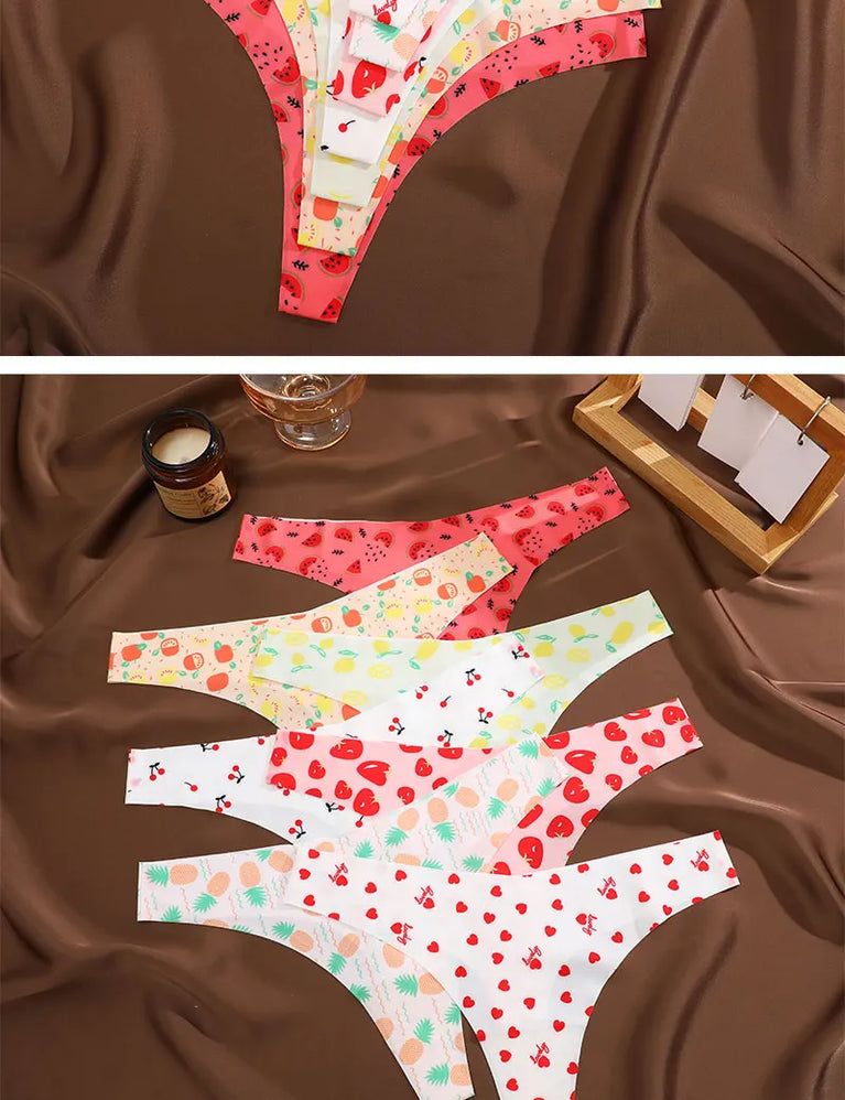 3-Pcs Sexy Colorful G-String Set – Seamless Low-Rise Bikini Thongs for Women (S-XL)