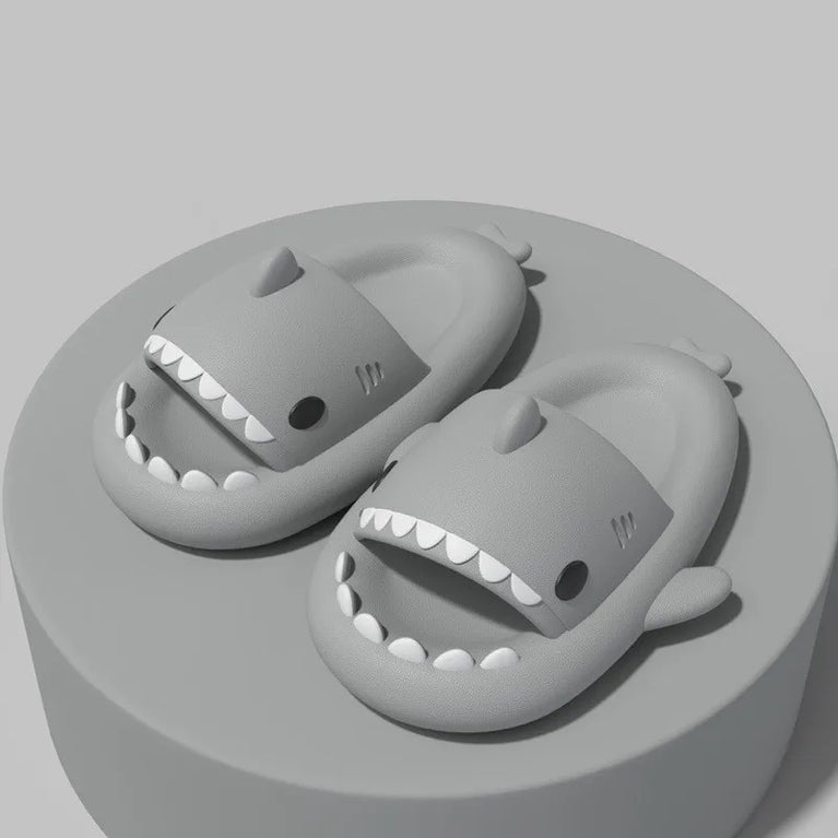 Cute Shark Platform Slides | Unisex Soft EVA Summer Sandals