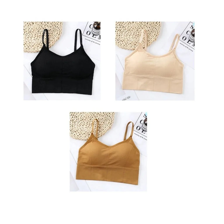 3PCS Adjustable Sports Bra | Seamless Yoga Support