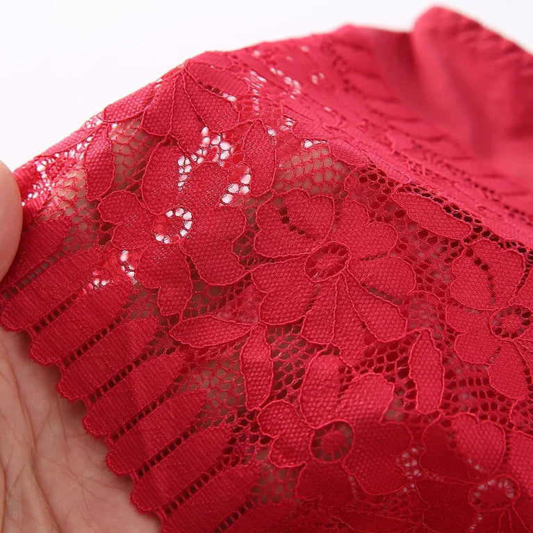 High-Waist Lace Briefs | Hollow Print Summer Shapewear