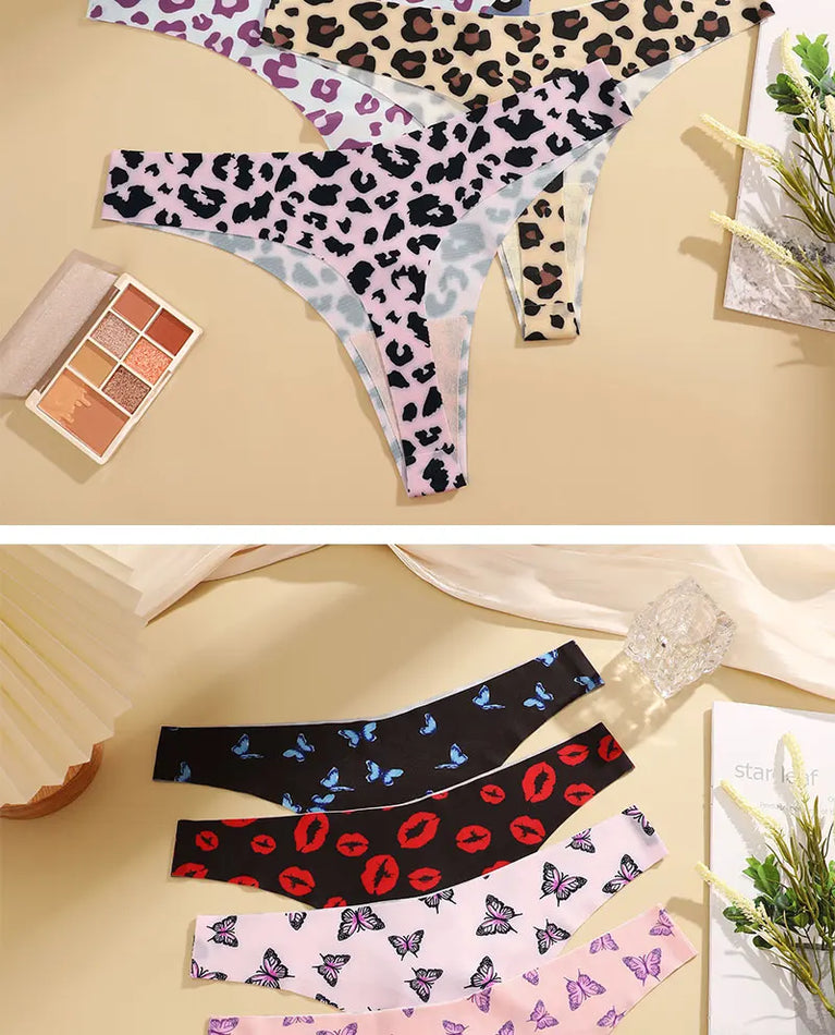 3-Pcs Sexy Colorful G-String Set – Seamless Low-Rise Bikini Thongs for Women (S-XL)