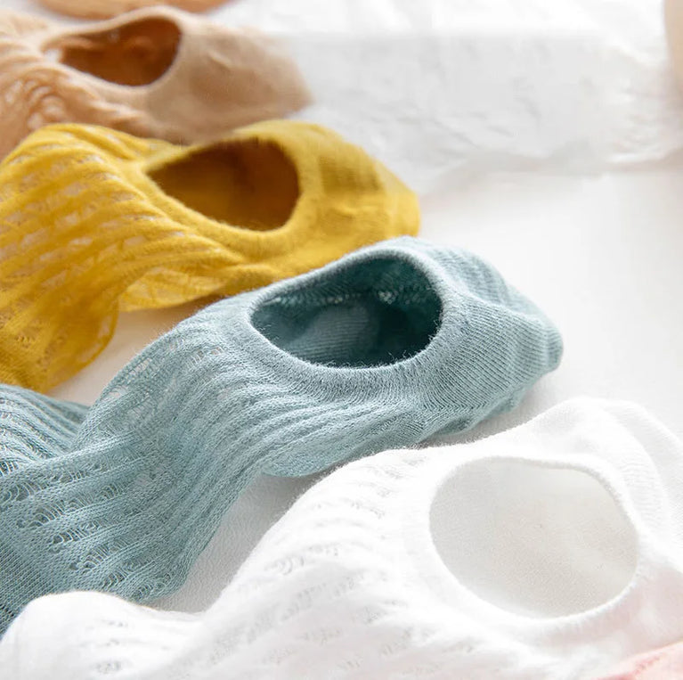 Invisible Lace Boat Socks | Non-Slip Silicone Summer Liner
