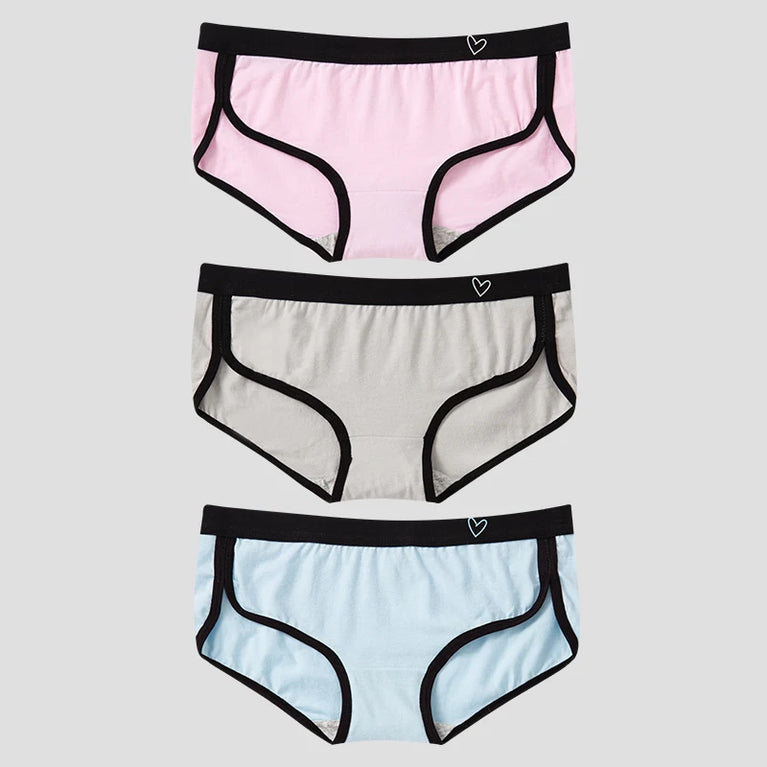 3pc Cotton Sport Briefs | Breathable Low-Rise Set
