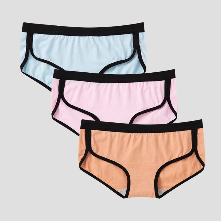 3pc Cotton Sport Briefs | Breathable Low-Rise Set
