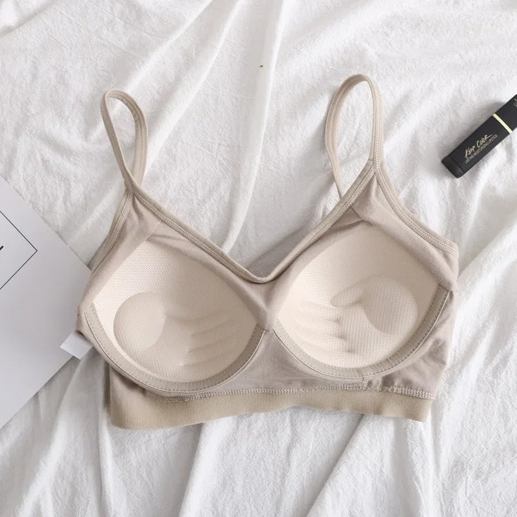 Ice Silk Lace Sports Bra | Wireless Seamless Summer Vest