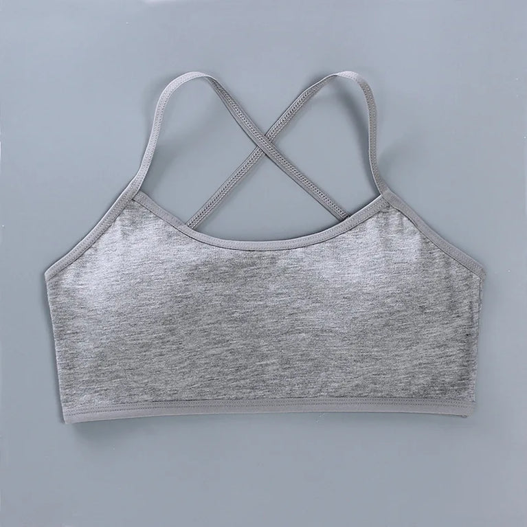 3-Pack Cotton Training Bras | Soft Teen First Camisole
