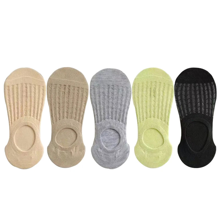 Invisible Lace Boat Socks | Non-Slip Silicone Summer Liner