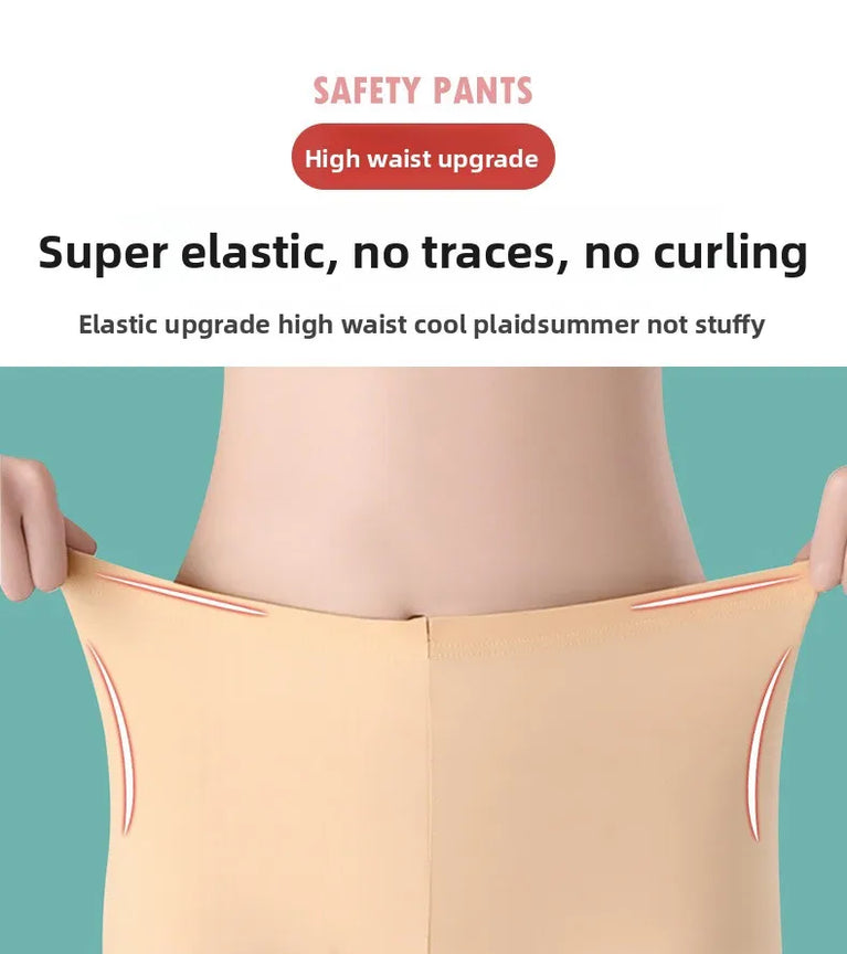 Seamless Plus Size Safety Shorts | Anti-Rub High-Capacity Boxers (Up to 120KG)