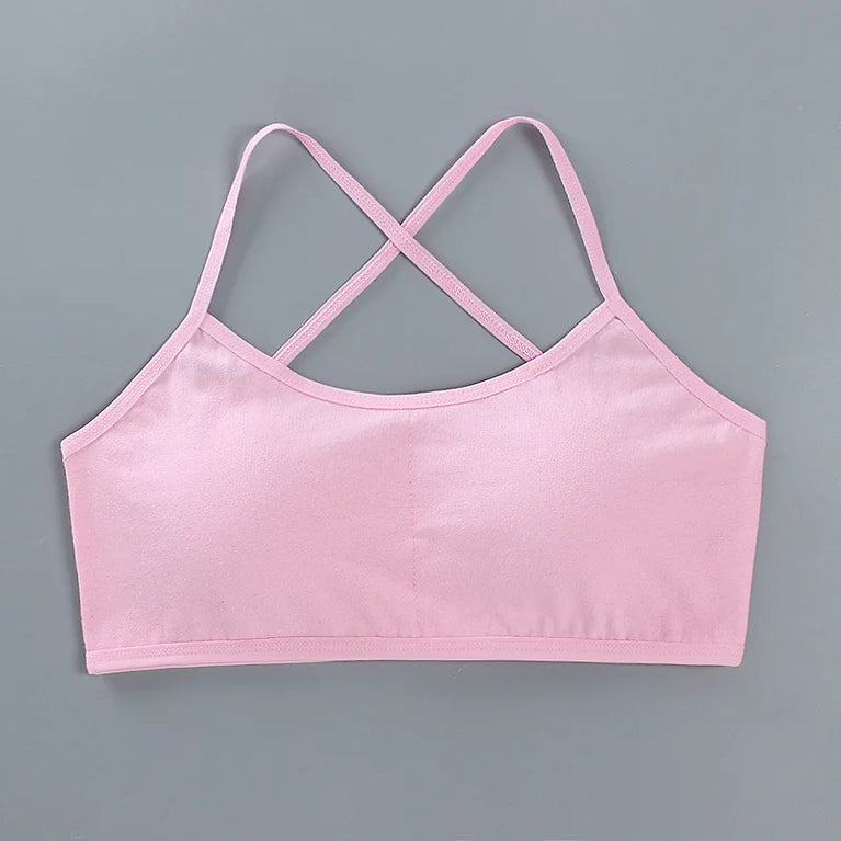 3-Pack Cotton Training Bras | Soft Teen First Camisole