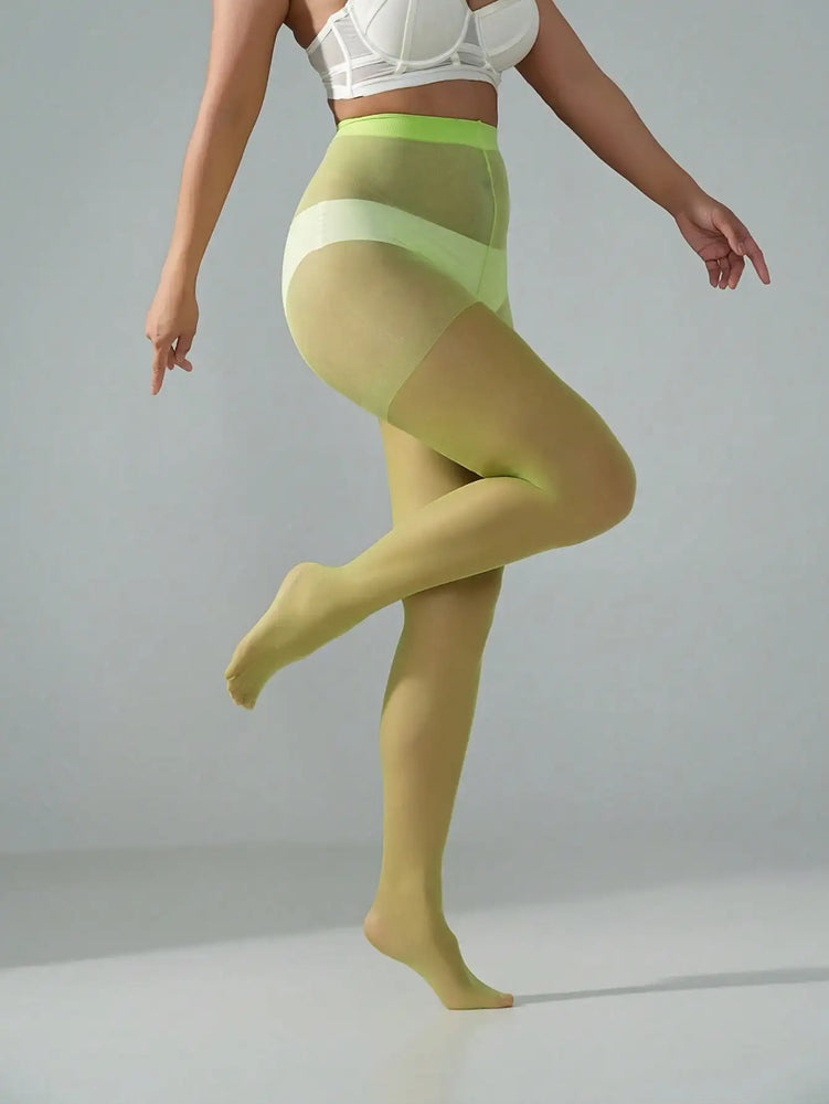 60D Semi Sheer High Waist Shaping Pantyhose for Women