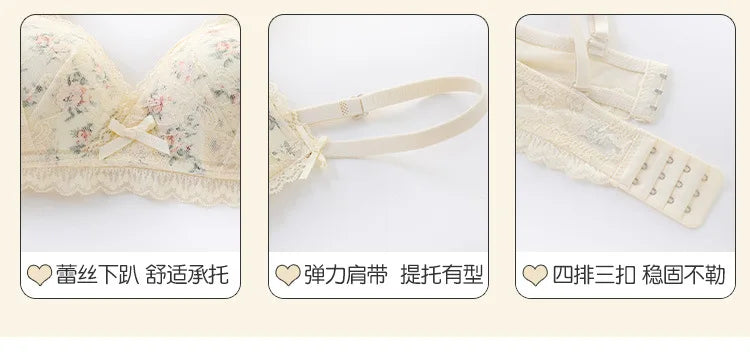 French Lace Bralette | Seamless Transparent Lingerie