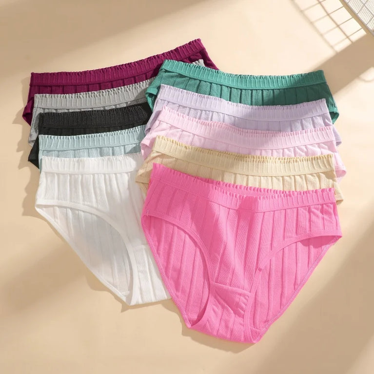 3pc Breathable Cotton Briefs | Low-Waist Dopamine Summer Set