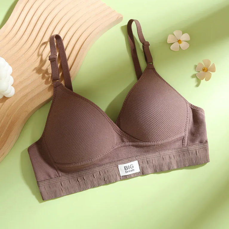 American Retro Cotton Bralette | Side-Smoothing Push-Up