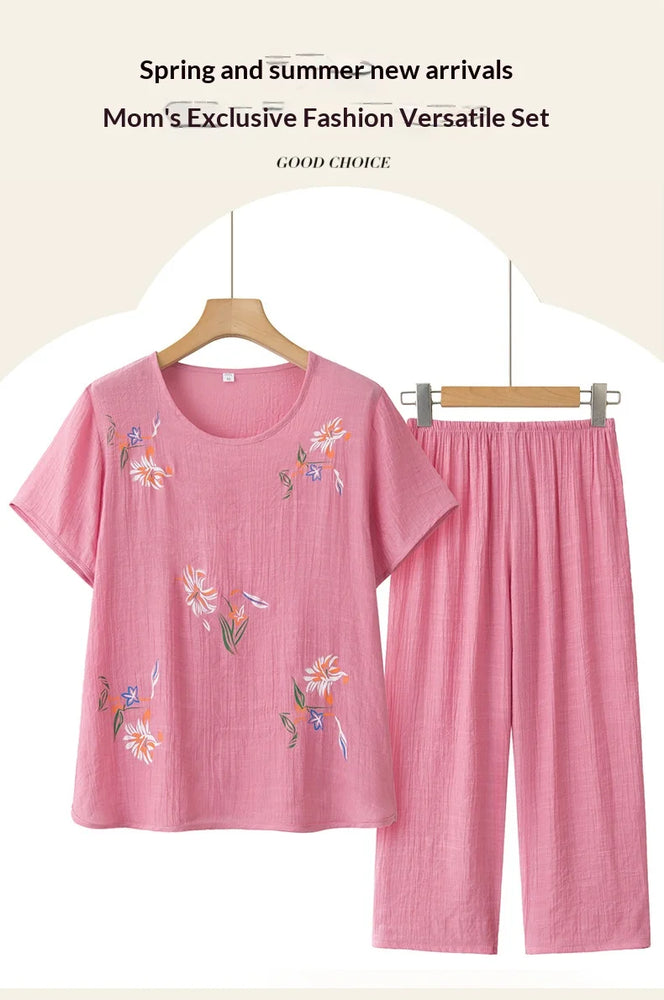 Women’s Summer Print Pajama Set | Short-Sleeve Loungewear