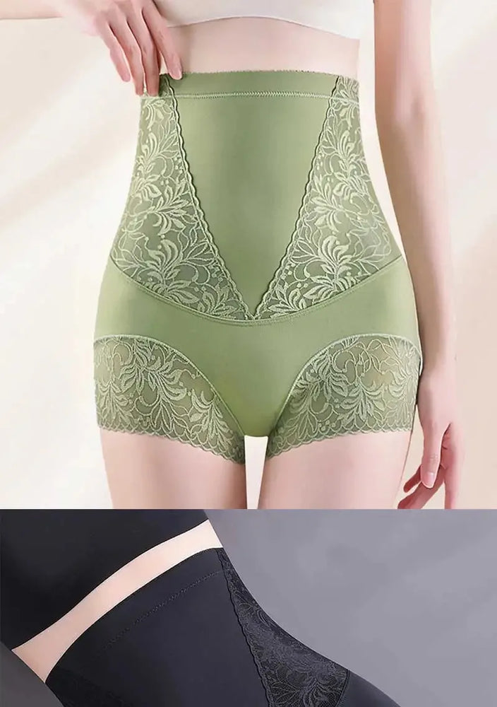 High-Waist Lace Tummy Control Panties | Professional Midsection Shaping & Body Shaper