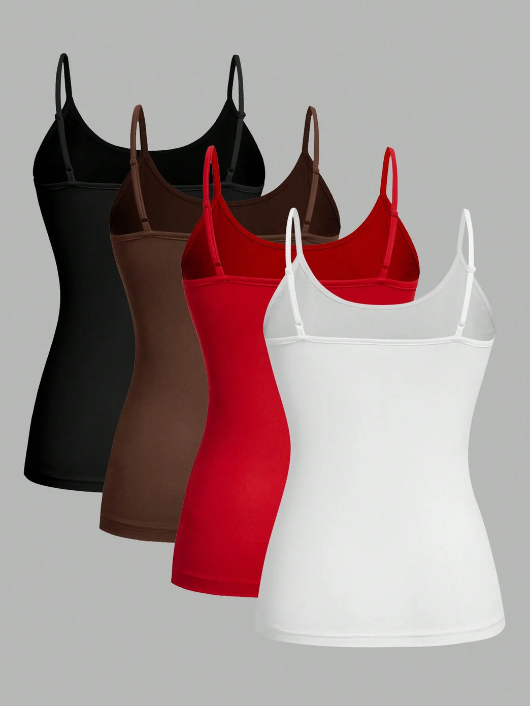 4-Pack Women’s Adjustable Camisoles | Essential Summer Tank