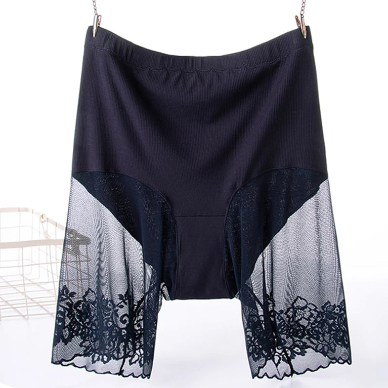 Lace Safety Shorts | Plus-Size Anti-Chafing Underwear