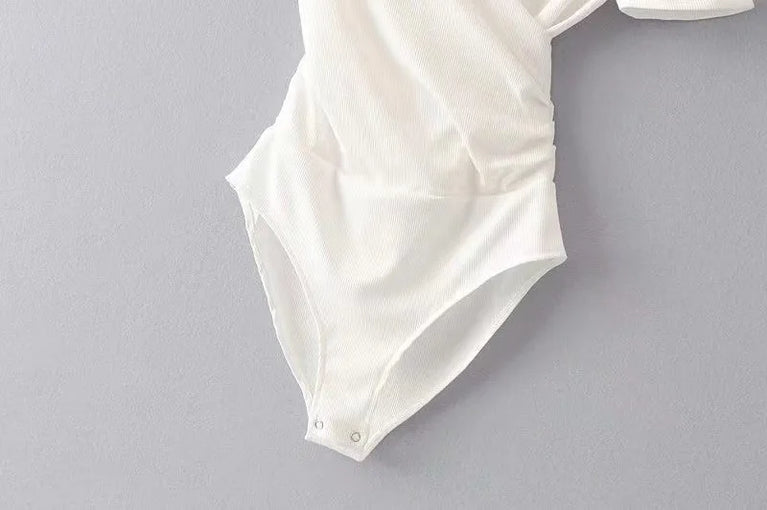 Short Sleeve Fashion Bodysuit | Slim-Fit Spring Romper