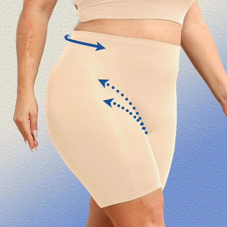 High-Waist Shapewear Shorts | Tummy Control & Anti-Chafing Shaper