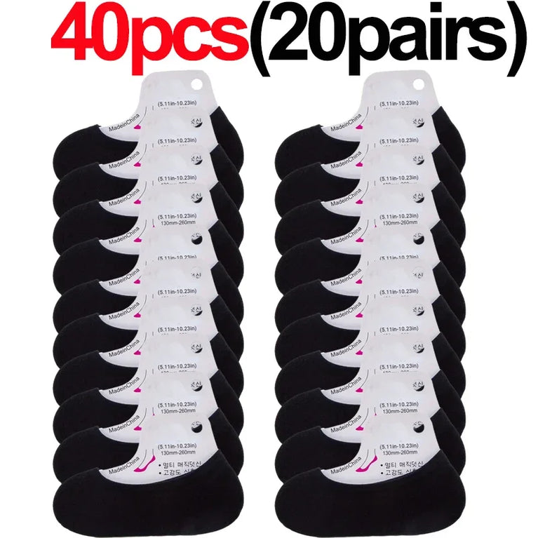 10-Pack Invisible Boat Socks | Ultra-Thin Summer Liner Set