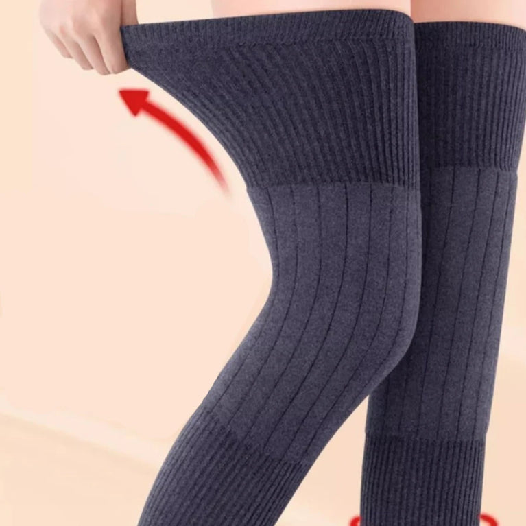 Thickened Cashmere Knee Pads with Fleece Warm Winter Support
