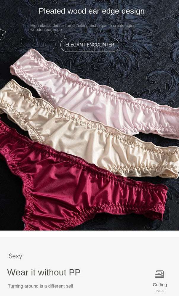 Ice Silk Thongs | Seamless Fungus Edge Sexy Briefs