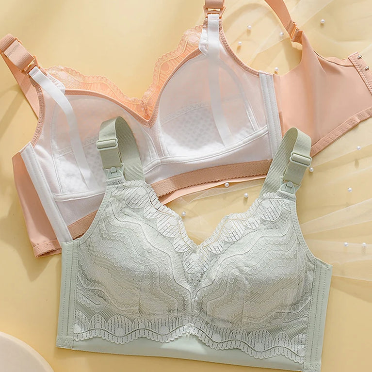 Lace Nursing Bra | Soft Cotton Maternity Comfort