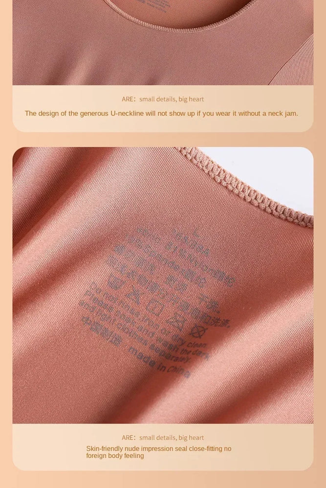 Women’s Ultra-Thin Thermal Top | Seamless Long-Sleeved Skin